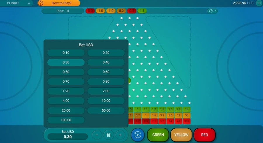 Jeu Plinko